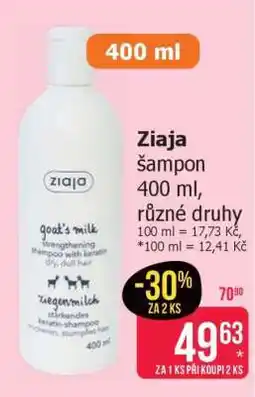 Teta Ziaja šampon 400 ml nabídka