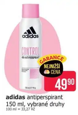 Teta Adidas antiperspirant nabídka
