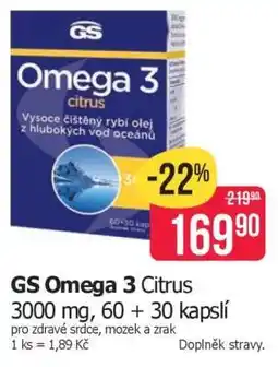 Teta GS Omega 3 Citrus nabídka