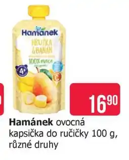Teta Hamánek ovocná kapsička do ručičky 100 g, různé druhy nabídka