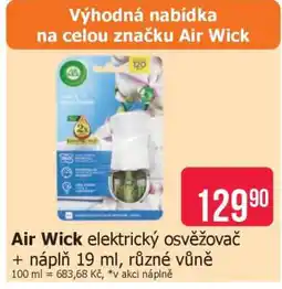 Teta Air Wick elektrický osvěžovač + náplň 19 ml, různé vůně nabídka