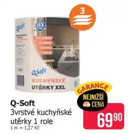 Teta Q-Soft 3vrstvé kuchyňské utěrky 1 role nabídka