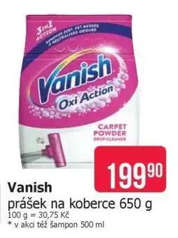 Teta Vanish prášek na koberce 650 g nabídka