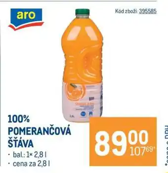 100% POMERANČOVÁ ŠŤÁVA