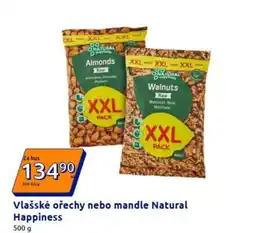 Action Vlašské ořechy nebo mandle Natural Happiness nabídka