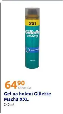 Action Gel na holení Gillette Mach3 XXL nabídka