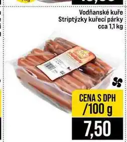 Jip Vodňanské kuře Striptýzky kuřecí párky cca 1,1 kg 100g nabídka