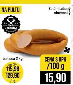 Jip Salám točený slovenský nabídka