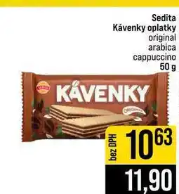 Jip Sedita Kávenky oplatky original arabica cappuccino nabídka