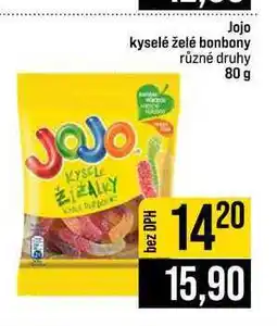 Jip Jojo kyselé želé bonbony různé druhy nabídka