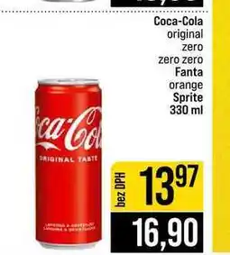 Jip Coca-Cola original zero zero zero Fanta orange Sprite nabídka
