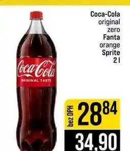 Jip Coca-Cola original zero Fanta orange Sprite nabídka