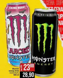 Jip Monster energy drink různé druhy nabídka