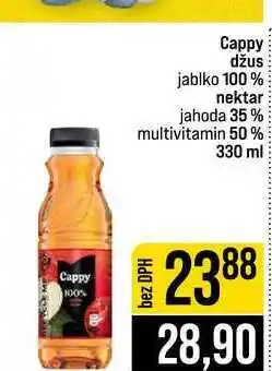 Jip Cappy džus jablko 100% nektar jahoda 35% multivitamin 50% nabídka