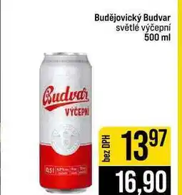 Jip Budějovický Budvar světlé výčepní nabídka