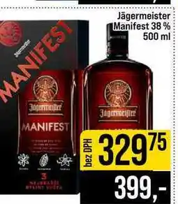 Jip Jägermeister Manifest 38% nabídka