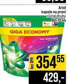 Jip Ariel kapsle na praní různé druhy 60-70 ks nabídka