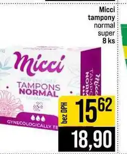 Jip Micci tampony normal super 8 ks nabídka