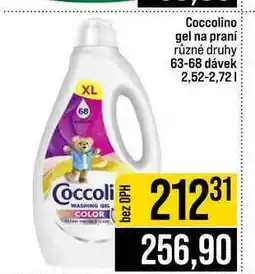 Jip Coccolino gel na praní různé druhy 63-68 dávek nabídka