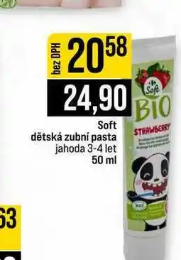 Jip Soft dětská zubní pasta jahoda 3-4 let nabídka