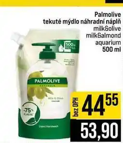 Jip Palmolive tekuté mýdlo náhradní náplň milk&almond 500 aquarium nabídka