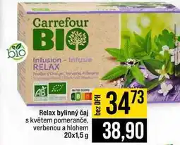 Jip Relax bylinný čaj s květem pomeranče, verbenou a hlohem nabídka