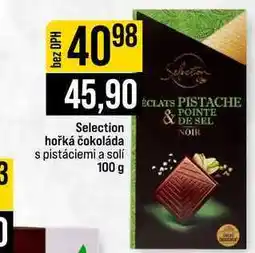 Jip Selection hořká čokoláda s pistáciemi a solí nabídka