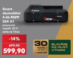 Kaufland Parkside smart akumulátor 4 Ah PAPP 204 A1 nabídka