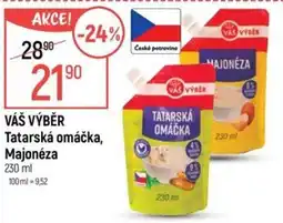 Globus Váš výběr Tatarská omáčka, Majonéza nabídka
