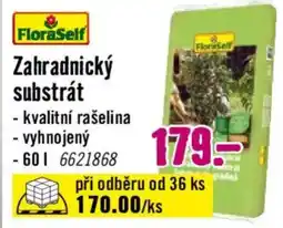 Hornbach FloraSelf zahradnický substrát nabídka