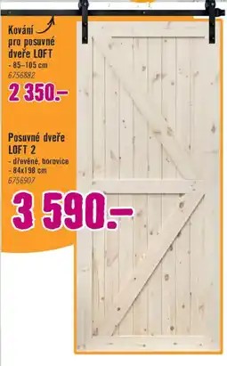 Hornbach Posuvné dveře LOFT 2 nabídka