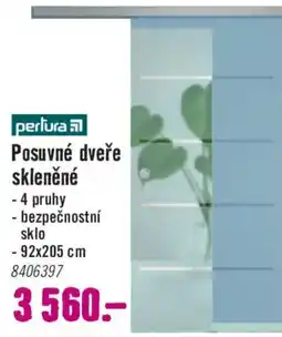 Hornbach Perfura posuvné dveře skleněné nabídka
