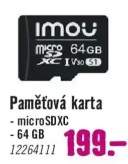 Hornbach Imou paměťová karta nabídka