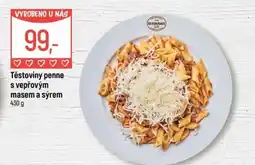 Globus Restaurace Těstoviny penne s vepřovým masem a sýrem nabídka