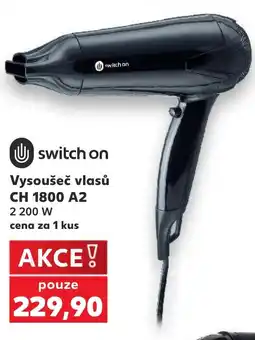 Kaufland Switch on vysoušeč vlasů ch 1800 a2 nabídka