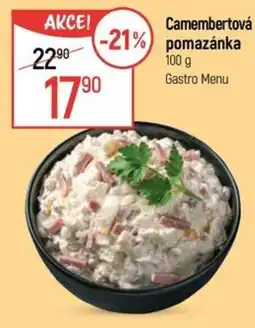 Globus Gastro Menu Camembertová pomazánka nabídka