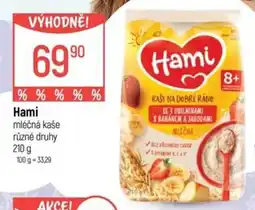Globus Hami mléčná kaše různé druhy nabídka