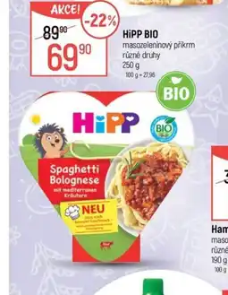 Globus Hipp bio masozeleninovy prikrm nabídka