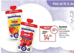 Globus Hamánek 100% ovoce ovocná kapsička nabídka
