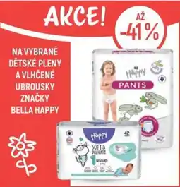 Globus Bella Happy dětské pleny a vlhčené ubrousky nabídka