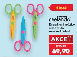 Kaufland Crelando kreativní nůžky nabídka