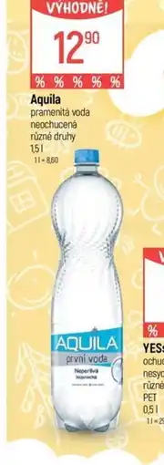 Globus Aquila pramenitá voda neochucená různé druhy nabídka