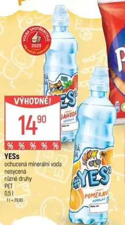Globus Yes ochucená minerální voda nabídka