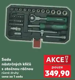 Kaufland Parkside sada nástrčných klíčů s otočnou ráčnou nabídka