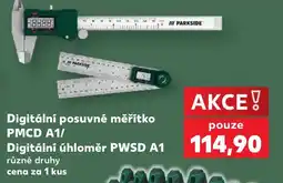 Kaufland Parkside digitální posuvné měřítko PMCD A1/ digitální úhloměr PWSd A1 nabídka