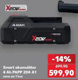 Kaufland X20V TEAM smart akumulátor 4 Ah PAPP 204 A1 nabídka