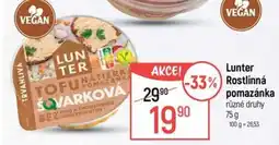 Globus Lunter rostlinna pomazánka nabídka