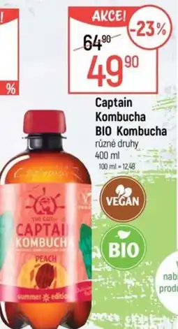 Globus Captain kombucha bio kombucha nabídka