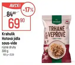 Globus Krahulik hotová jídla sous-vide nabídka