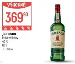Globus Jameson irská whiskey nabídka